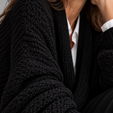 Antonella | Cardigan in Maglia Intrecciata con Design Avvolgente