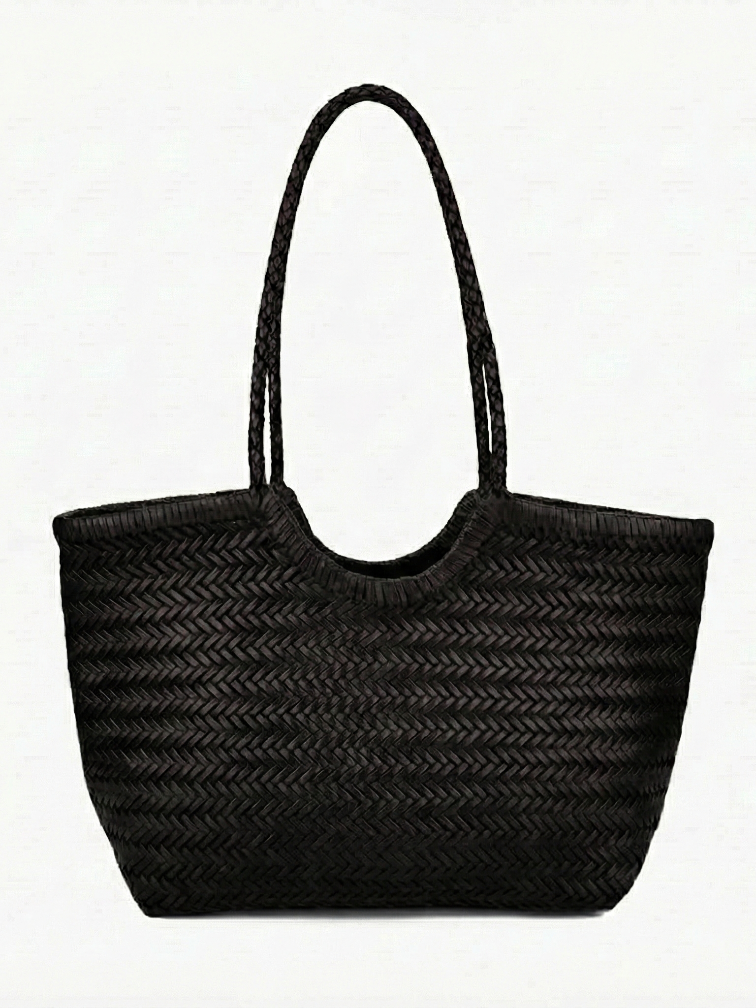 April | Borsa oversize intrecciata