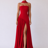 Diana | Abito maxi halter senza spalline
