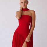 Diana | Abito maxi halter senza spalline
