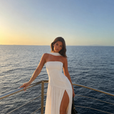 Diana | Abito maxi halter senza spalline