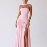 Diana | Abito maxi halter senza spalline