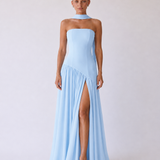 Diana | Abito maxi halter senza spalline
