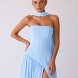 Diana | Abito maxi halter senza spalline