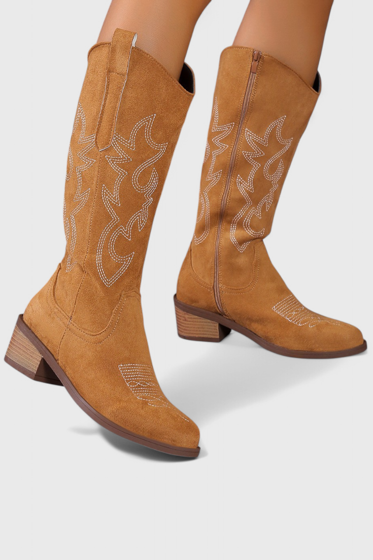 Elka | Stivali western in camoscio