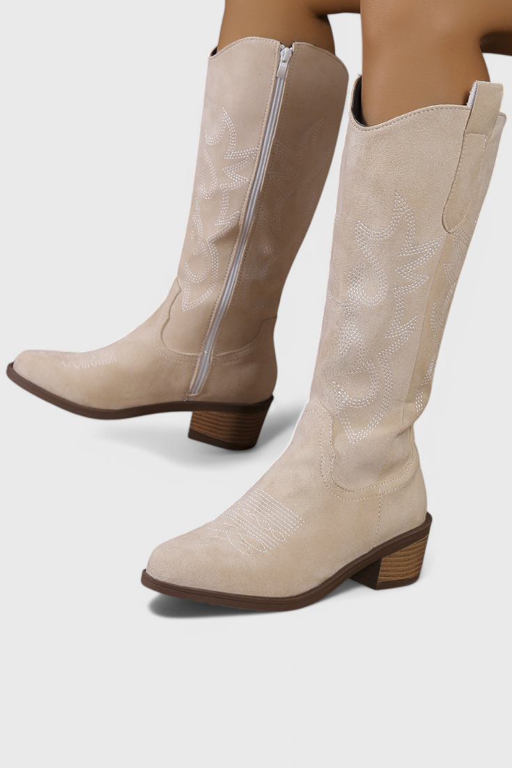 Elka | Stivali western in camoscio