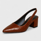 Ava | Slingback eleganti con tacco e punta affusolata