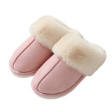 Pantofole da donna in peluche con fodera morbida e comfort avvolgente