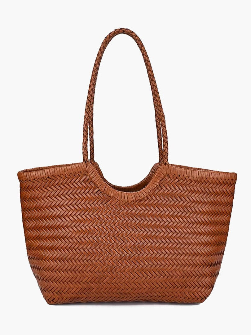 April | Borsa oversize intrecciata