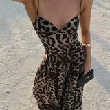 Antonella | Abito maxi leopardato