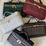 Milla | Mini borsa intrecciata con dettagli dorati