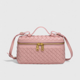 Milla | Mini borsa intrecciata con dettagli dorati
