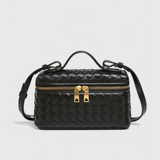 Milla | Mini borsa intrecciata con dettagli dorati