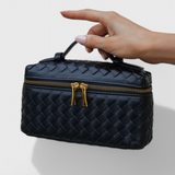 Milla | Mini borsa intrecciata con dettagli dorati