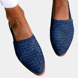 Isadora | Mules intrecciati con cinturino posteriore