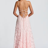 Alona | Elegante abito maxi con corsetto in pizzo