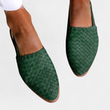 Isadora | Mules intrecciati con cinturino posteriore
