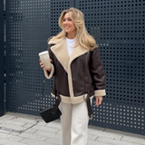 Sienna - Giacca Reversibile con Fodera in Pelliccia Sintetica