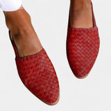 Isadora | Mules intrecciati con cinturino posteriore