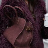 Henna | Borsa shopper grande in camoscio