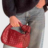 Sage | Mini borsa a cartella intrecciata
