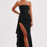 Alina | Elegante abito maxi senza spalline