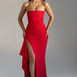 Alina | Elegante abito maxi senza spalline
